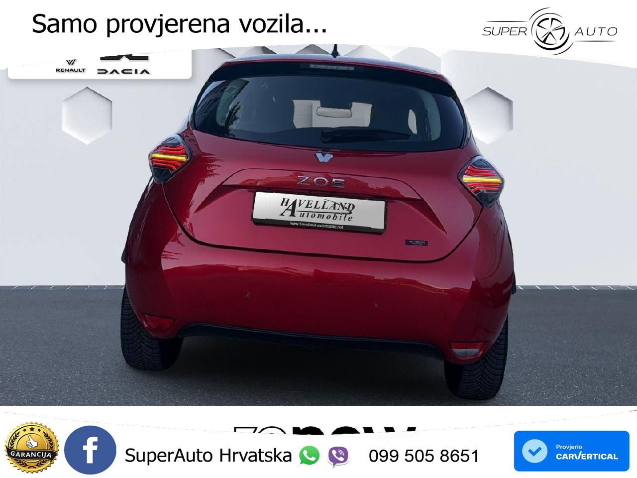 Renault Zoe 52 kWh (135 KS) Electric Evolution