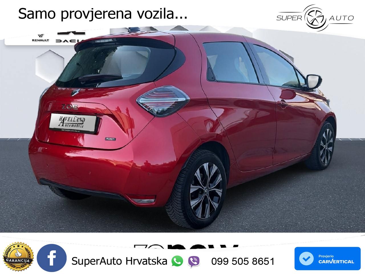 Renault Zoe 52 kWh (135 KS) Electric Evolution