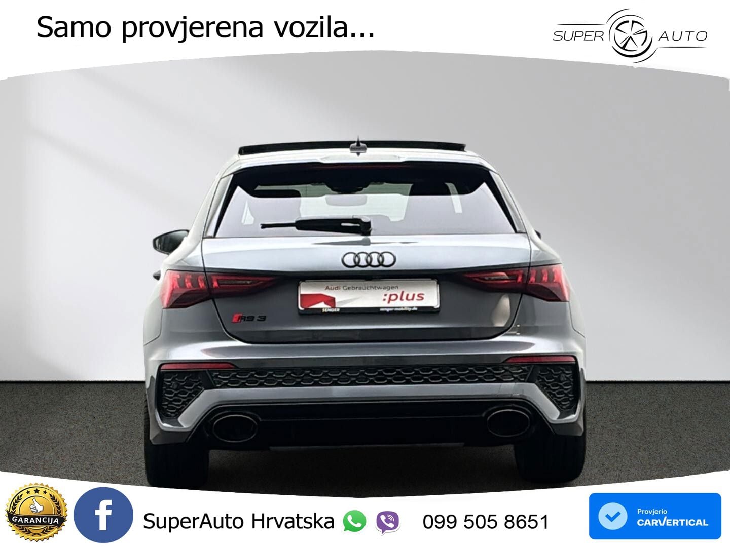 Audi RS3 Sedan 2.5 TFSI (400 KS) quattro S tronic ACC+HEAD+GR SJED+360+PANO