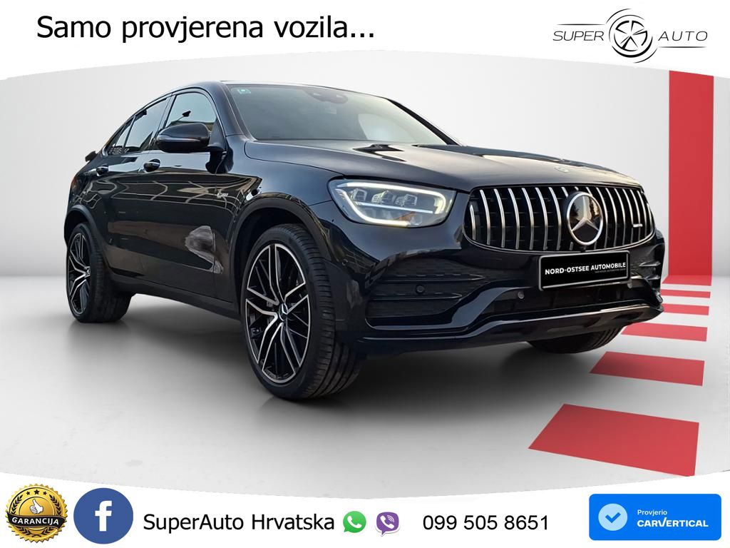 Mercedes GLC Coupe AMG 43 V6 (390 KS) 4MATIC TCT ZRAČNI+ACC+GR SJED+KAM