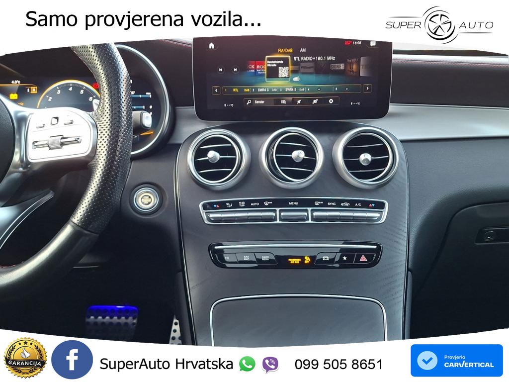 Mercedes GLC Coupe AMG 43 V6 (390 KS) 4MATIC TCT ZRAČNI+ACC+GR SJED+KAM