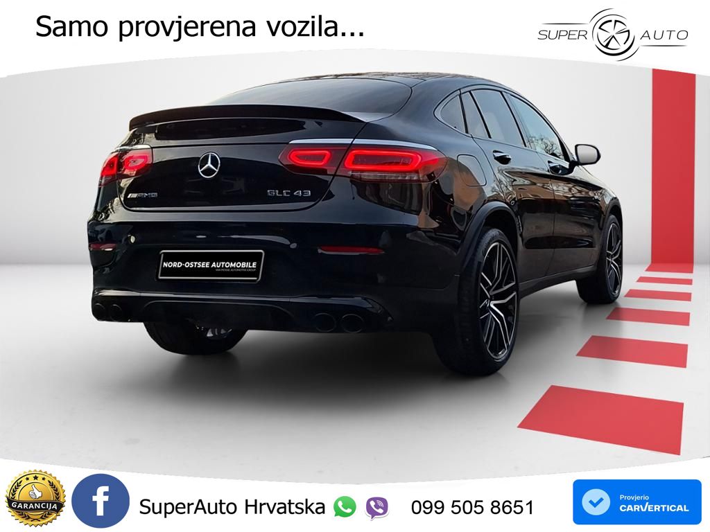 Mercedes GLC Coupe AMG 43 V6 (390 KS) 4MATIC TCT ZRAČNI+ACC+GR SJED+KAM