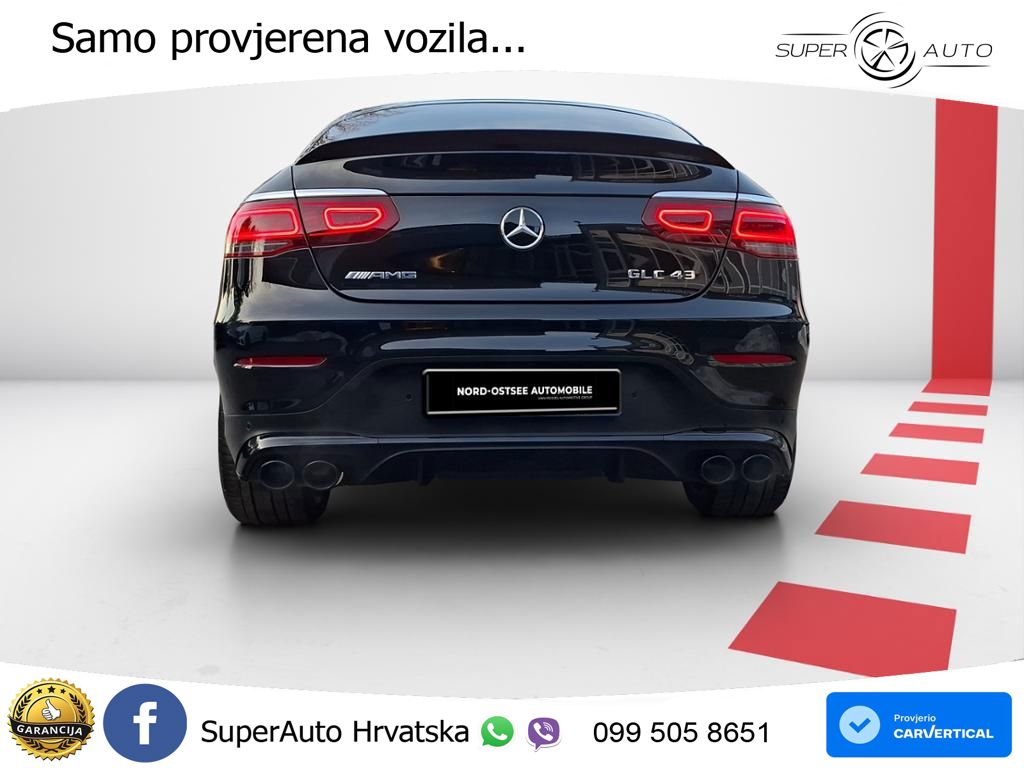 Mercedes GLC Coupe AMG 43 V6 (390 KS) 4MATIC TCT ZRAČNI+ACC+GR SJED+KAM