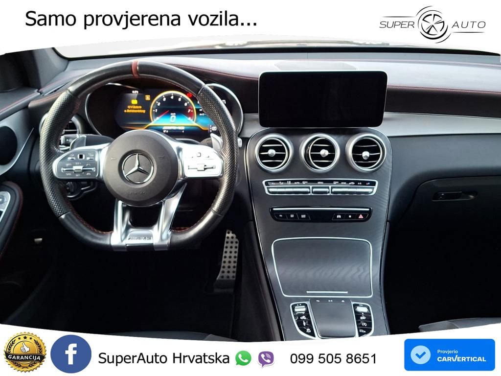 Mercedes GLC Coupe AMG 43 V6 (390 KS) 4MATIC TCT ZRAČNI+ACC+GR SJED+KAM