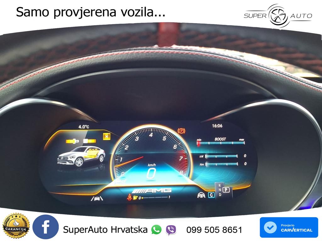 Mercedes GLC Coupe AMG 43 V6 (390 KS) 4MATIC TCT ZRAČNI+ACC+GR SJED+KAM