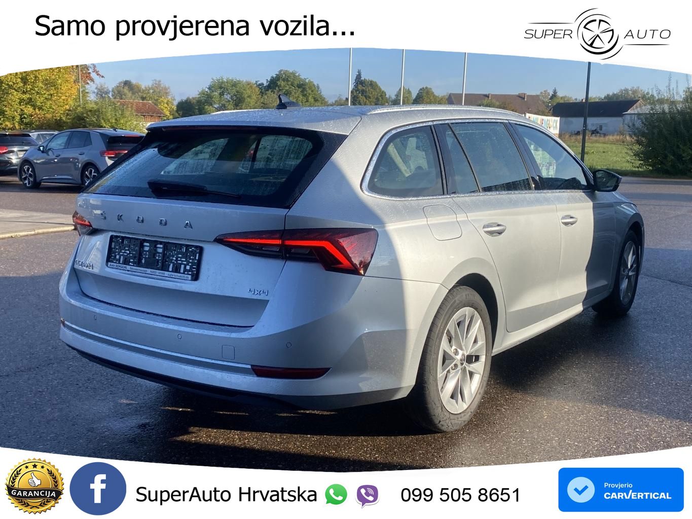 Škoda Octavia Combi 2.0 TDI (150 KS) 4x4 DSG LED+GR SJED+ACC