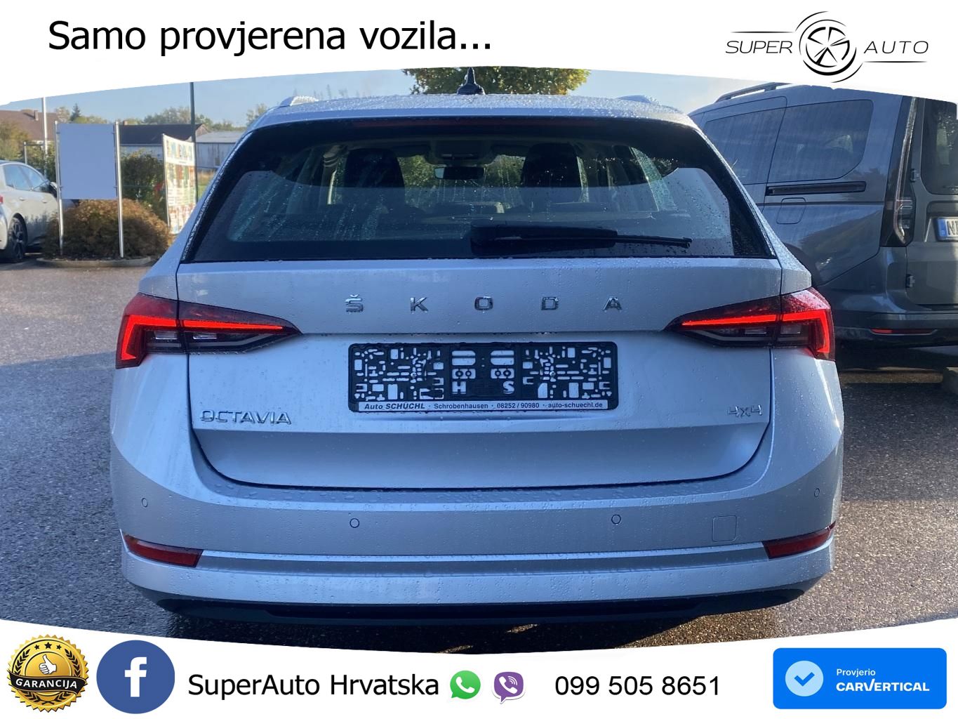 Škoda Octavia Combi 2.0 TDI (150 KS) 4x4 DSG LED+GR SJED+ACC