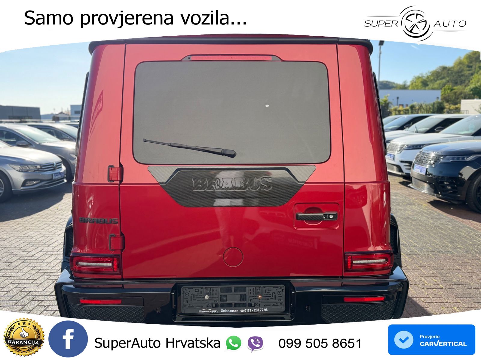 Mercedes AMG G 63 Long V8 (585 KS) 4MATIC 9G-TRONIC AMG SPEEDSHIFT PLUS Brabus LED+GR SJED+ACC