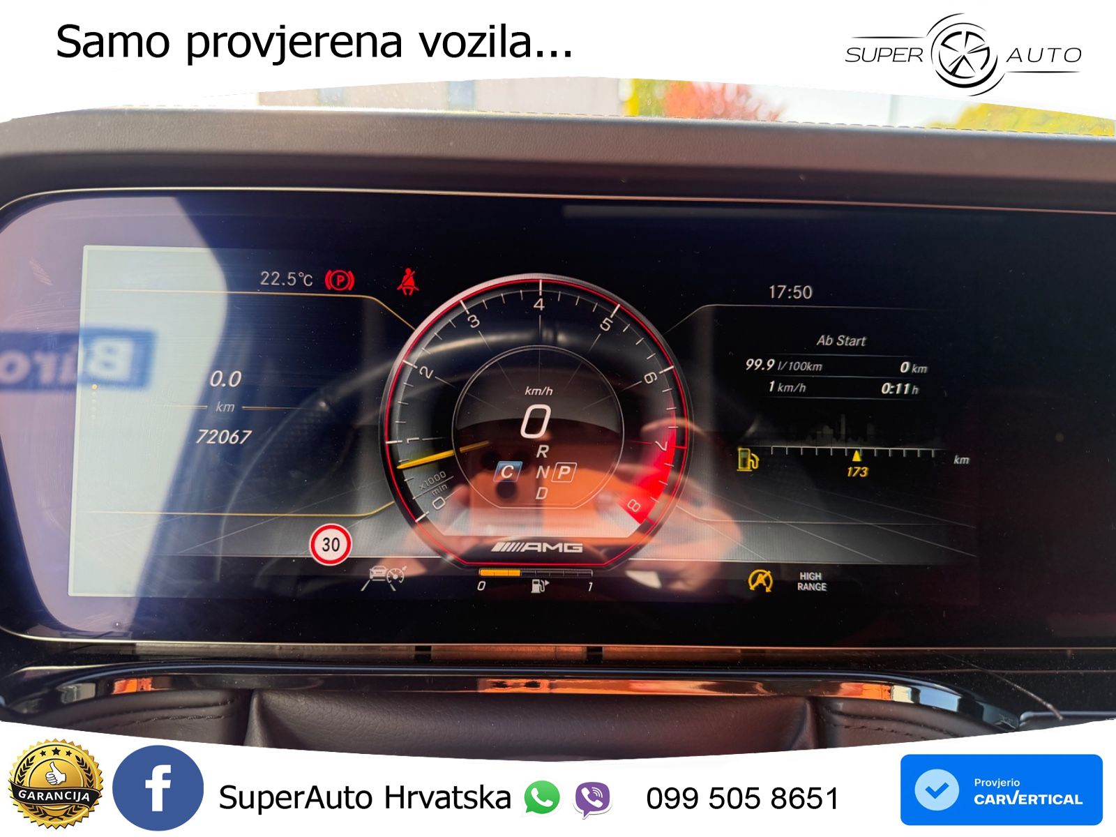 Mercedes AMG G 63 Long V8 (585 KS) 4MATIC 9G-TRONIC AMG SPEEDSHIFT PLUS Brabus LED+GR SJED+ACC