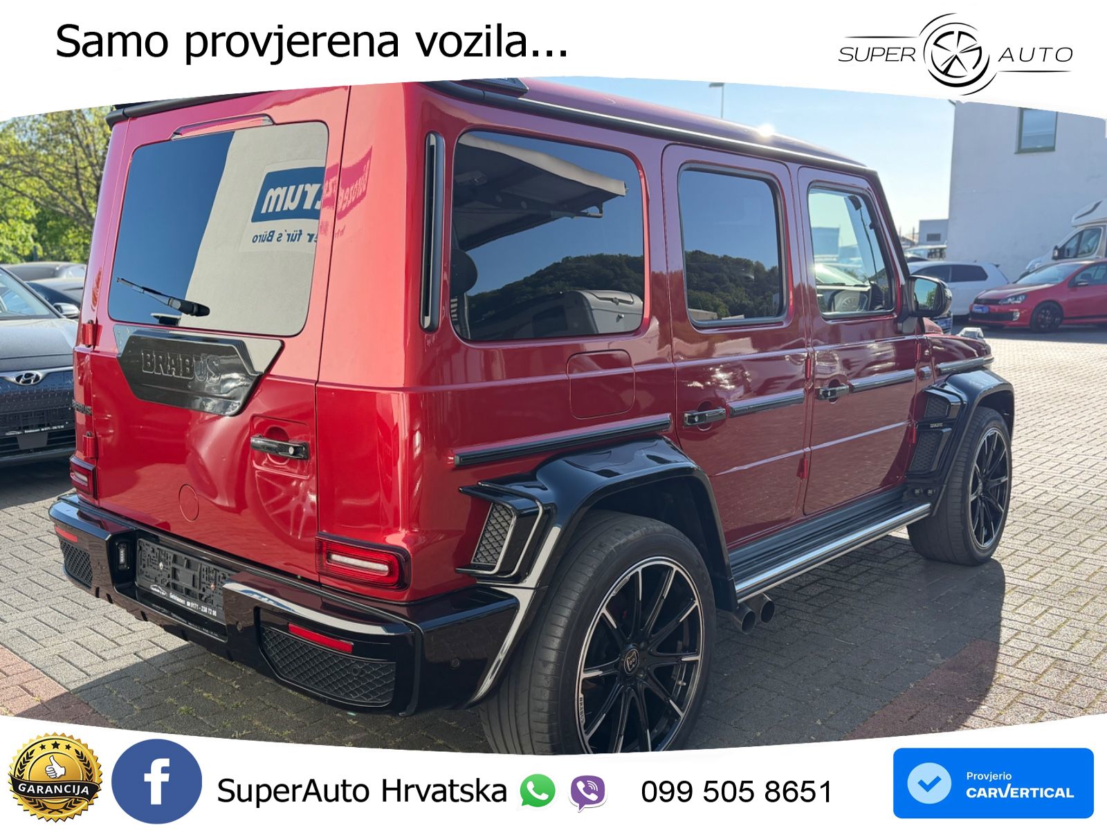 Mercedes AMG G 63 Long V8 (585 KS) 4MATIC 9G-TRONIC AMG SPEEDSHIFT PLUS Brabus LED+GR SJED+ACC
