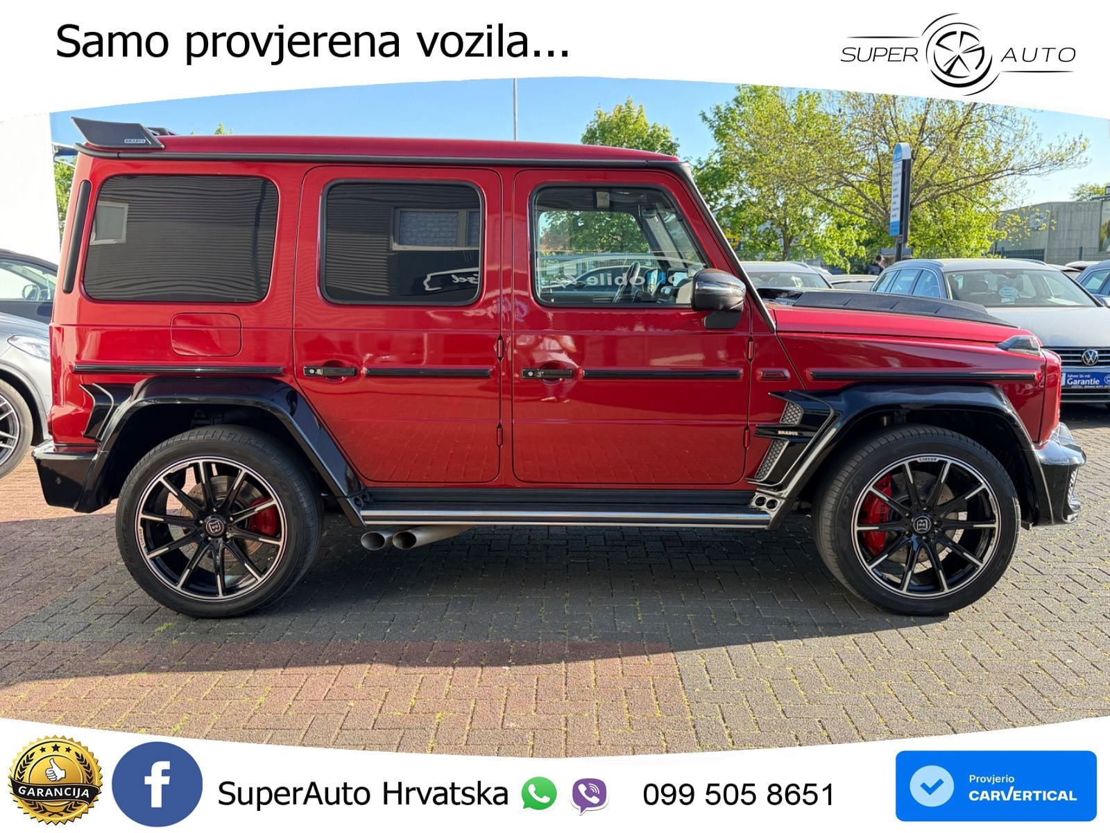 Mercedes AMG G 63 Long V8 (585 KS) 4MATIC 9G-TRONIC AMG SPEEDSHIFT PLUS Brabus LED+GR SJED+ACC