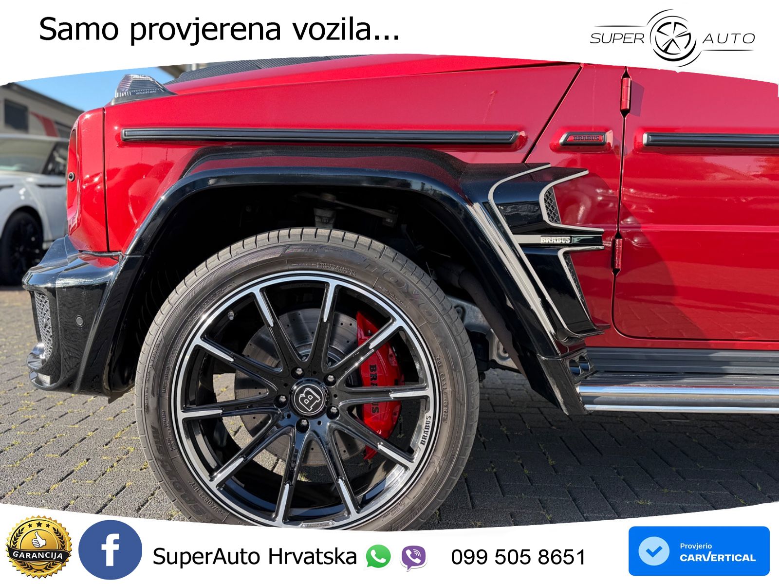 Mercedes AMG G 63 Long V8 (585 KS) 4MATIC 9G-TRONIC AMG SPEEDSHIFT PLUS Brabus LED+GR SJED+ACC