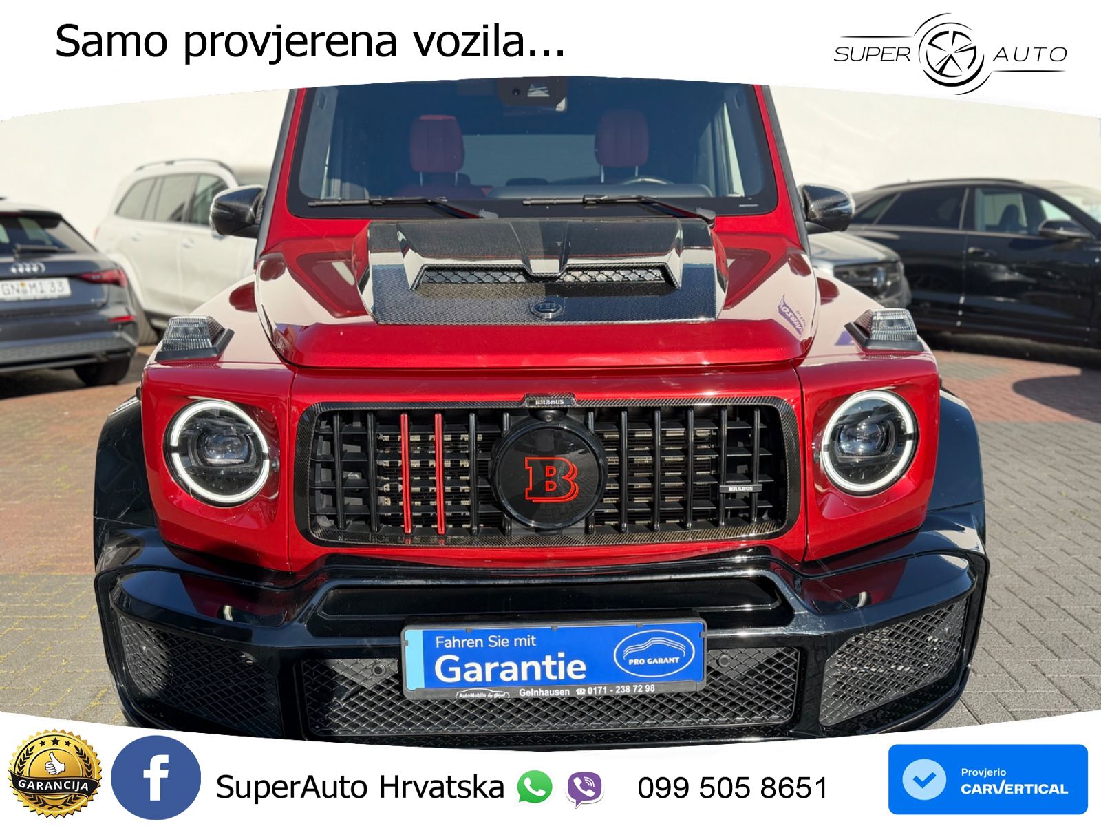 Mercedes AMG G 63 Long V8 (585 KS) 4MATIC 9G-TRONIC AMG SPEEDSHIFT PLUS Brabus LED+GR SJED+ACC
