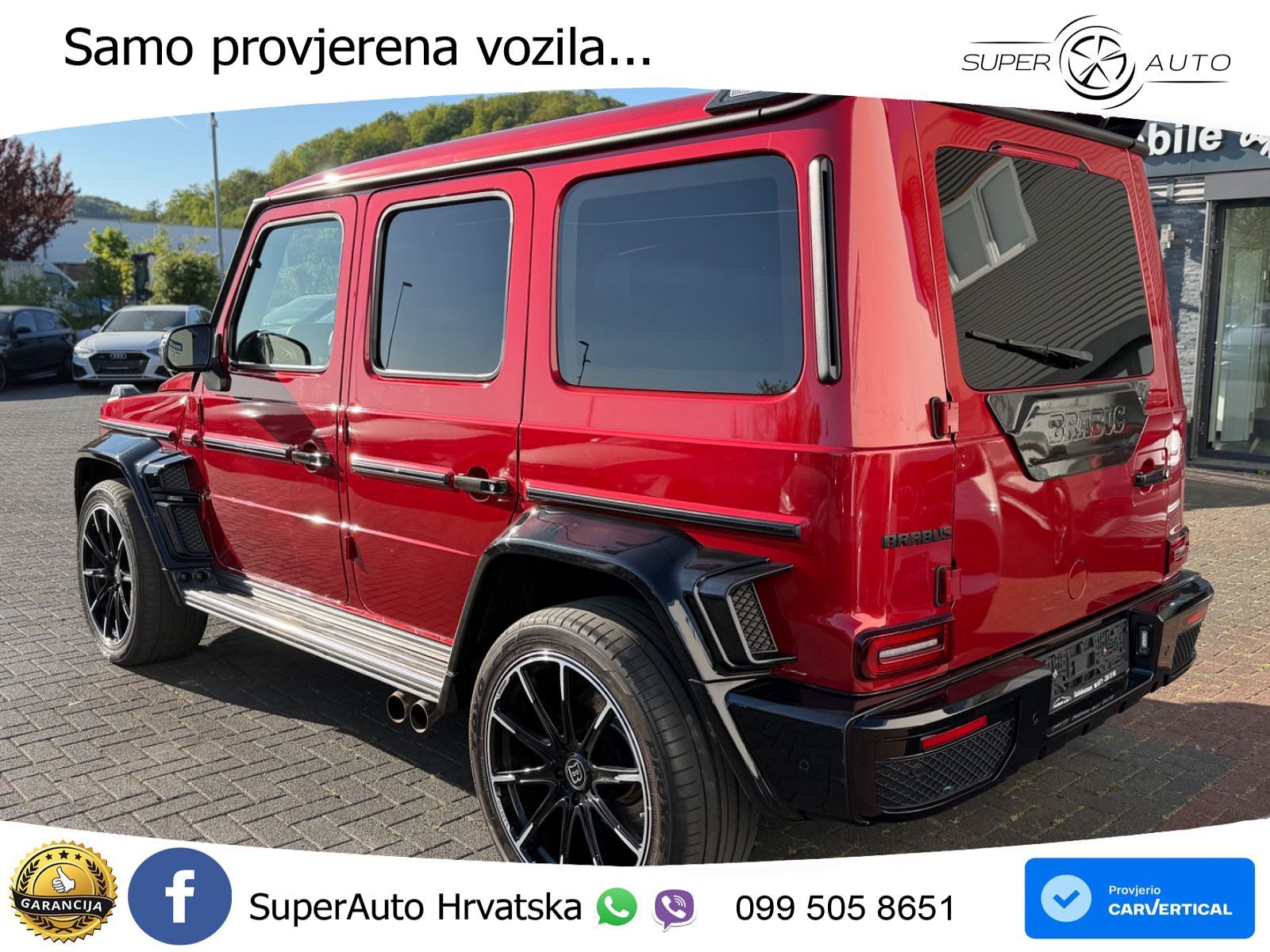 Mercedes AMG G 63 Long V8 (585 KS) 4MATIC 9G-TRONIC AMG SPEEDSHIFT PLUS Brabus LED+GR SJED+ACC
