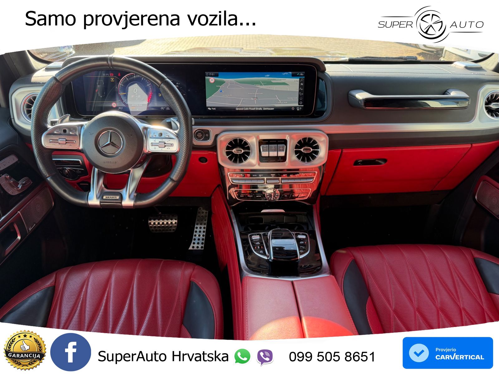 Mercedes AMG G 63 Long V8 (585 KS) 4MATIC 9G-TRONIC AMG SPEEDSHIFT PLUS Brabus LED+GR SJED+ACC