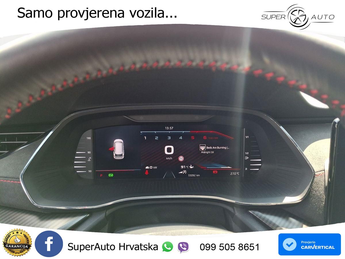 Škoda Octavia Combi RS 2.0 TDI (200 KS) 4x4 DSG MATRIX+GR SJED+KAM