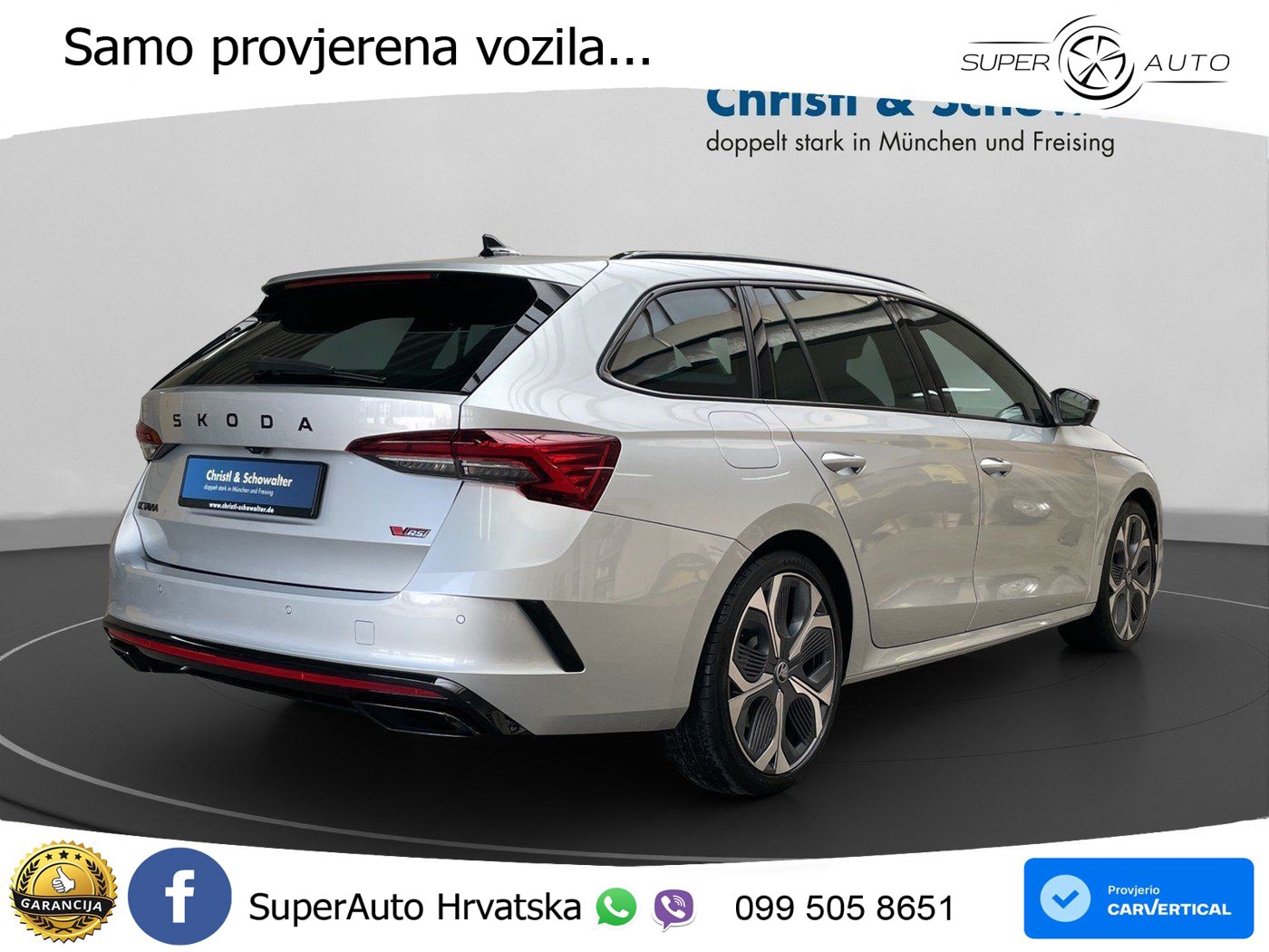 Škoda Octavia Combi RS 2.0 TSI (265 KS) DSG LED+GR SJED+ACC