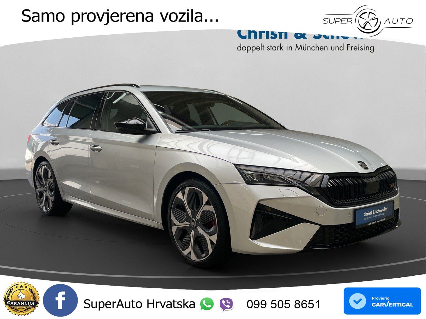 Škoda Octavia Combi RS 2.0 TSI (265 KS) DSG LED+GR SJED+ACC