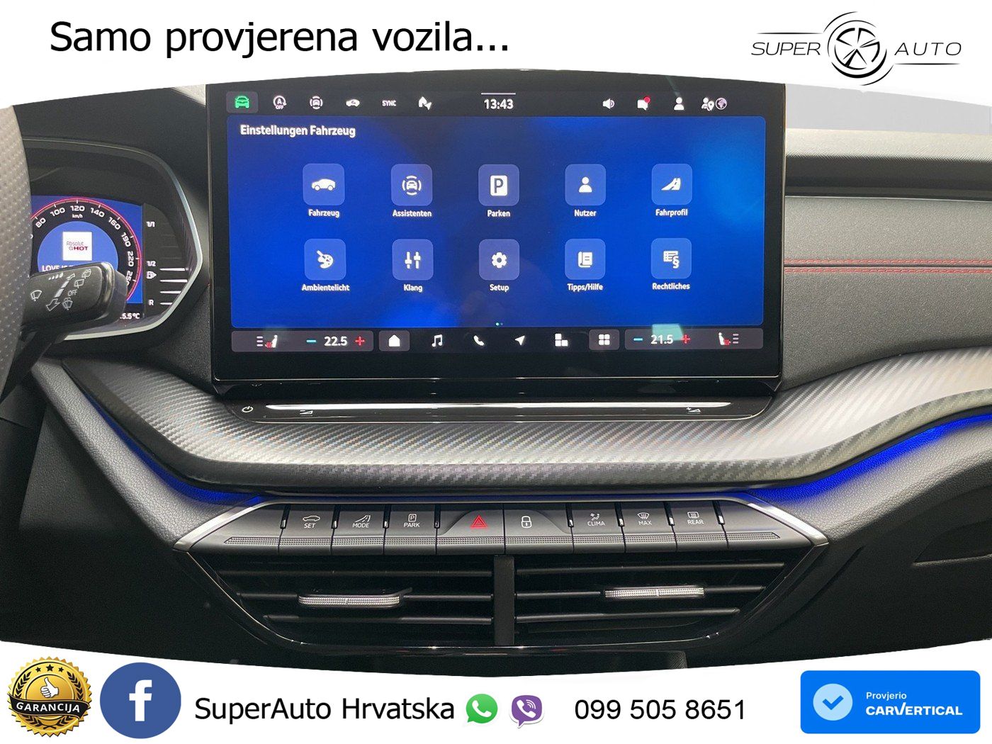Škoda Octavia Combi RS 2.0 TSI (265 KS) DSG LED+GR SJED+ACC