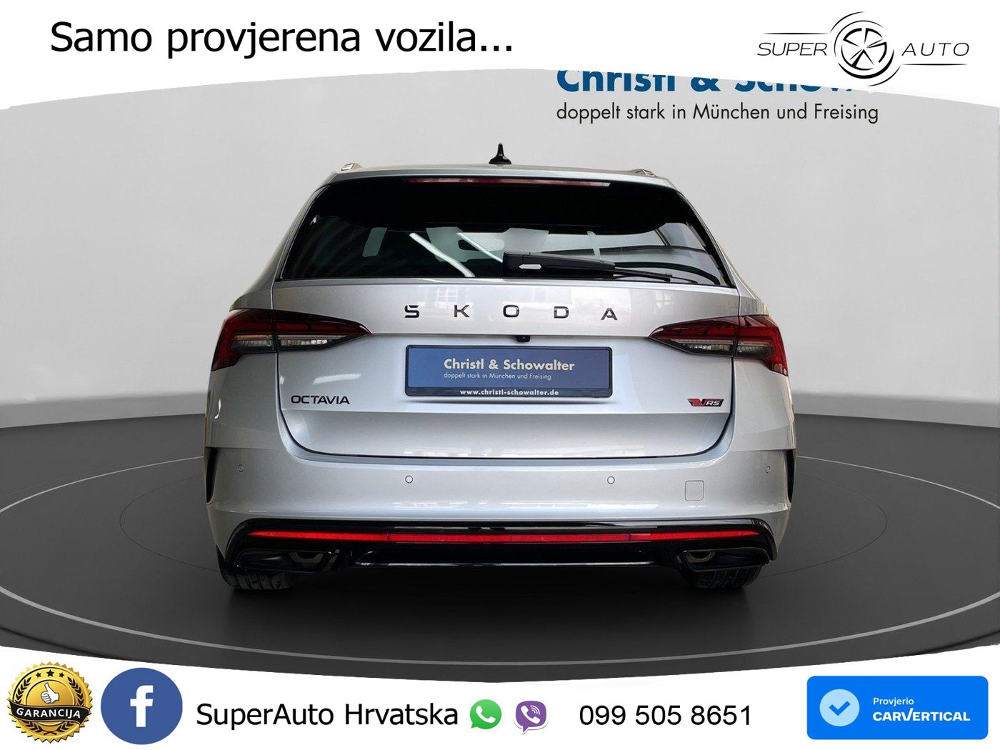 Škoda Octavia Combi RS 2.0 TSI (265 KS) DSG LED+GR SJED+ACC