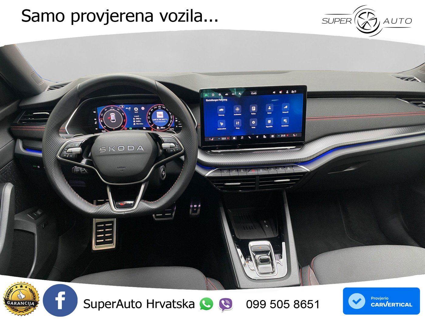 Škoda Octavia Combi RS 2.0 TSI (265 KS) DSG LED+GR SJED+ACC