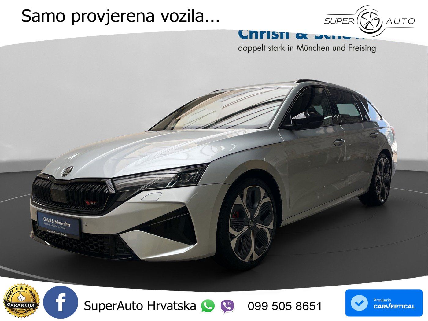 Škoda Octavia Combi RS 2.0 TSI (265 KS) DSG LED+GR SJED+ACC