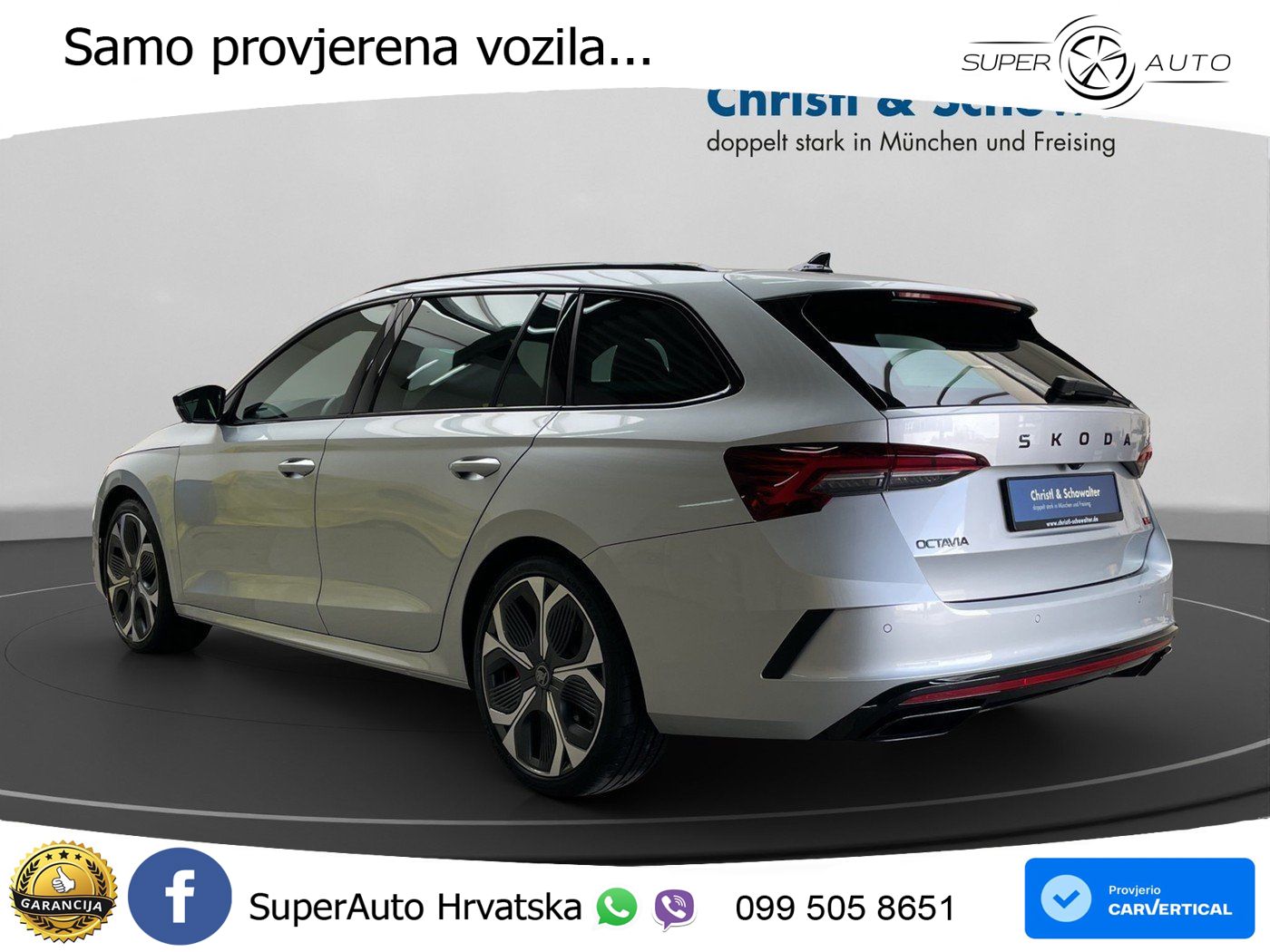 Škoda Octavia Combi RS 2.0 TSI (265 KS) DSG LED+GR SJED+ACC
