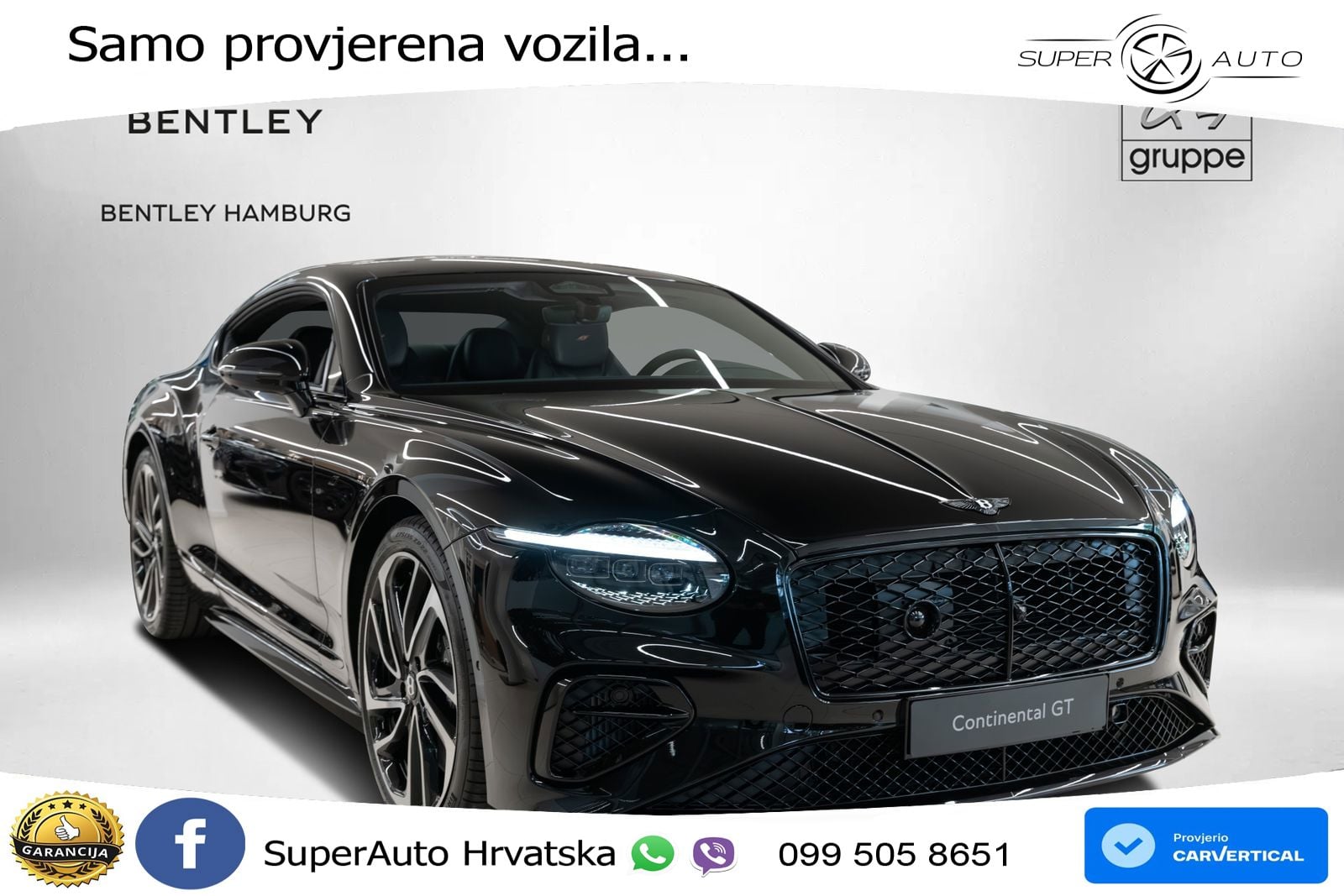 Bentley Continental GT IV 4.0 V8 TFSi (680 KS) AWD DCT LED+GR SJED+ACC