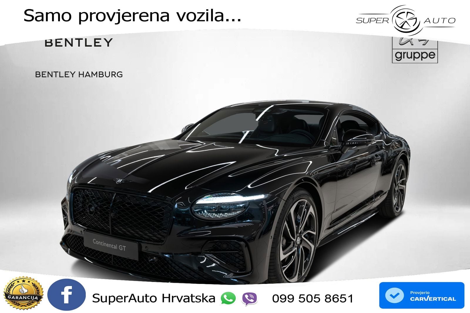 Bentley Continental GT IV 4.0 V8 TFSi (680 KS) AWD DCT LED+GR SJED+ACC