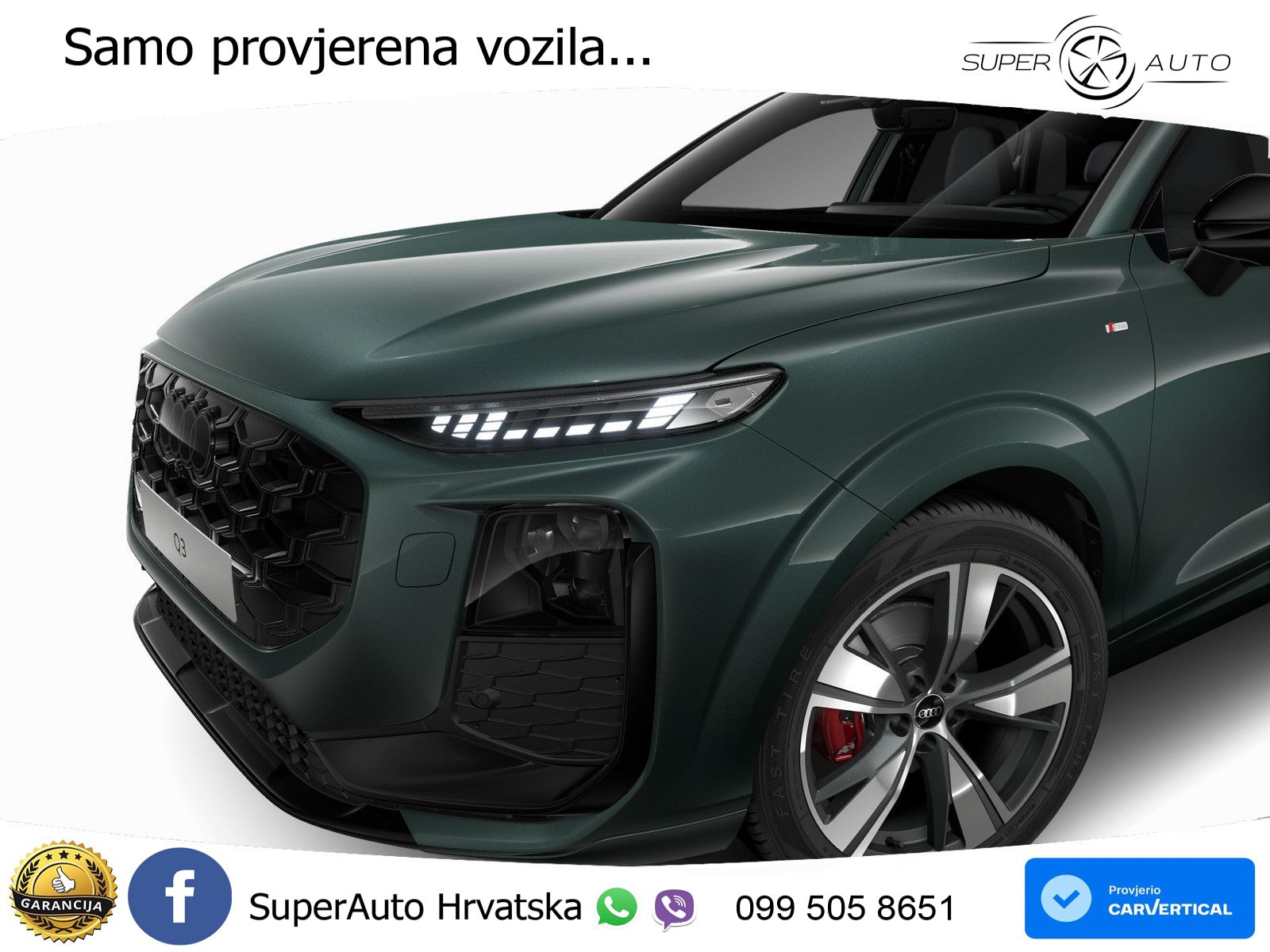 Audi Q3 1.5 TFSI (150 KS) S tronic S line LED+GR SJED+ACC