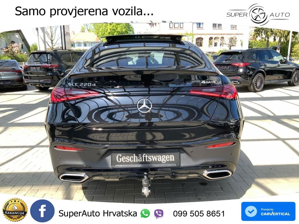Mercedes GLC Coupe 220d (197 KS) 4MATIC 9G-TRONIC AMG ACC+GR SJED+360+PANO