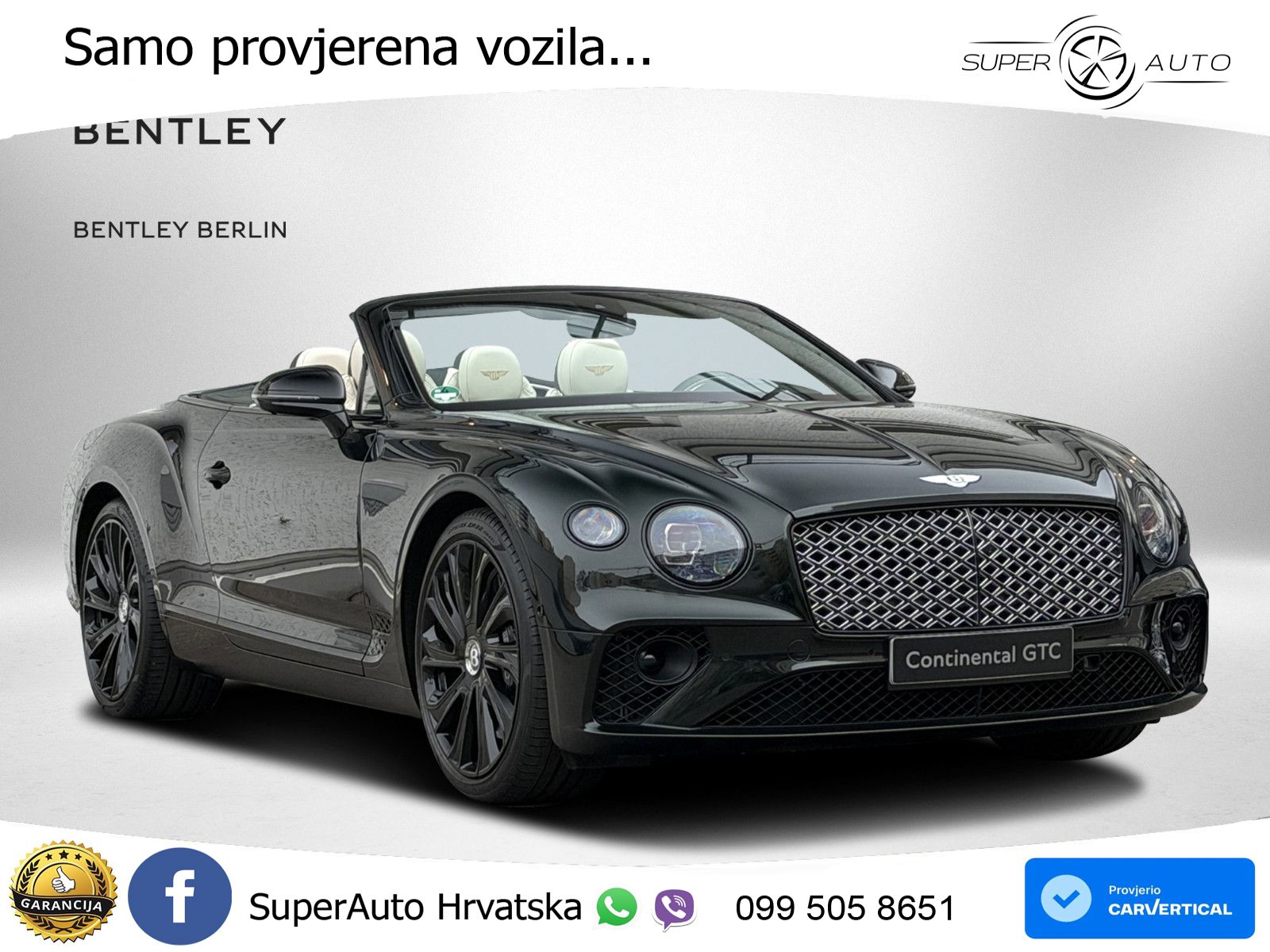 Bentley Continental GTC III 4.0 V8 (550 KS) AWD DCT LED+GR SJED+ACC