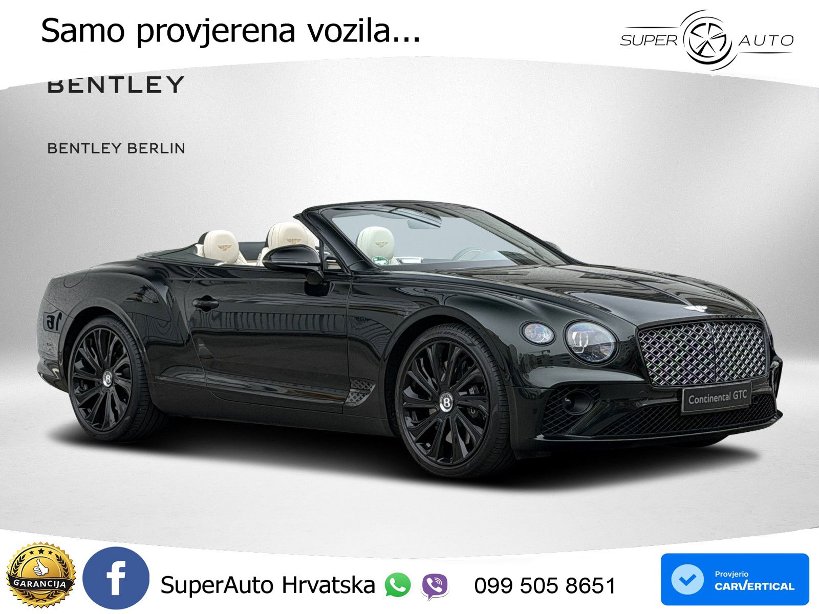 Bentley Continental GTC III 4.0 V8 (550 KS) AWD DCT LED+GR SJED+ACC