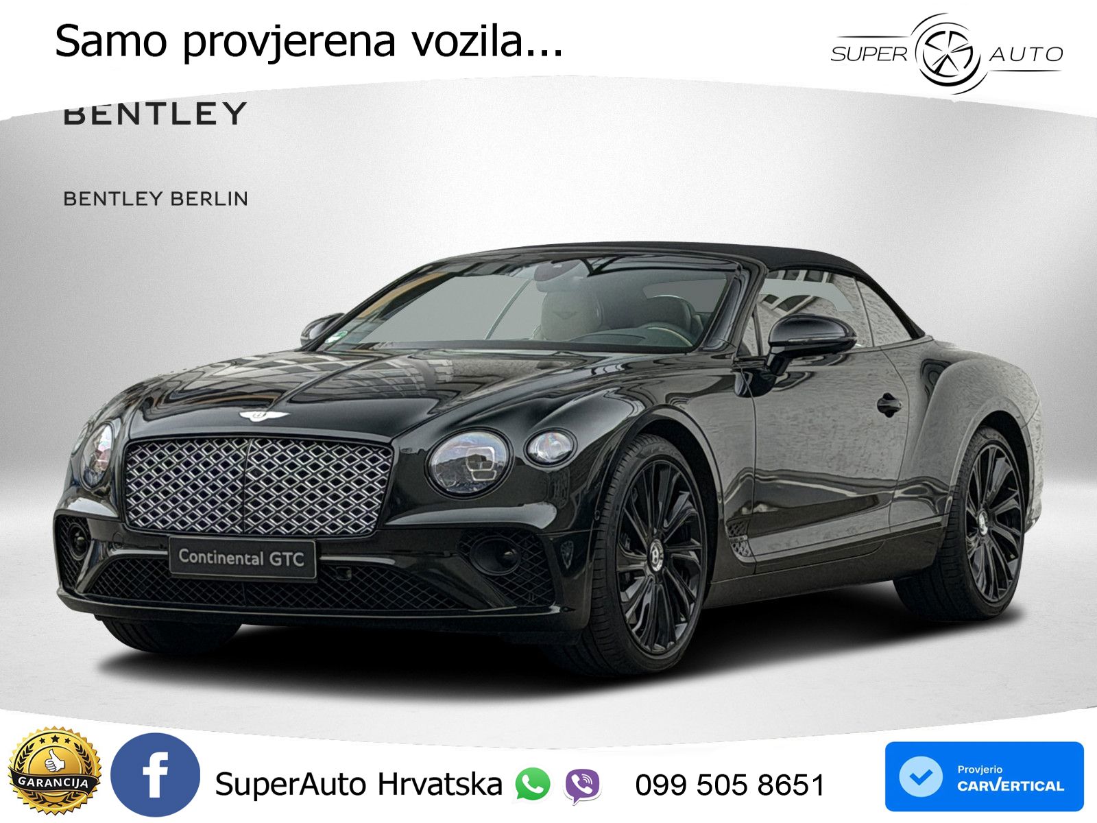 Bentley Continental GTC III 4.0 V8 (550 KS) AWD DCT LED+GR SJED+ACC