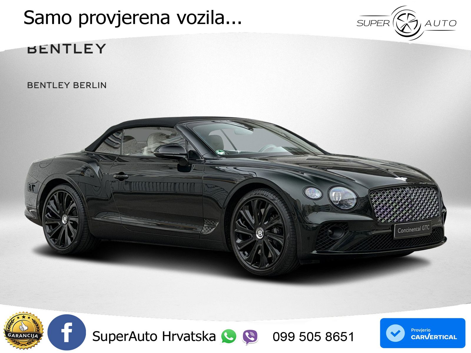 Bentley Continental GTC III 4.0 V8 (550 KS) AWD DCT LED+GR SJED+ACC