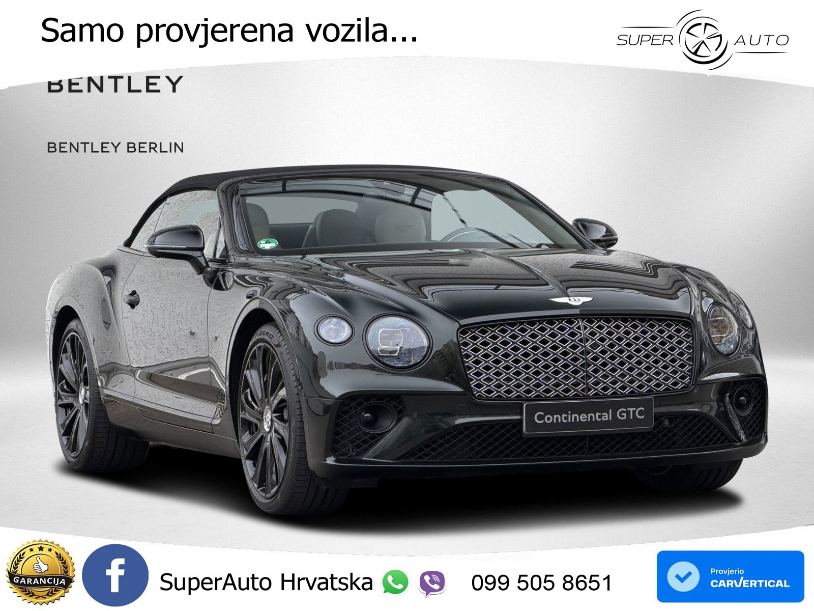 Bentley Continental GTC III 4.0 V8 (550 KS) AWD DCT LED+GR SJED+ACC
