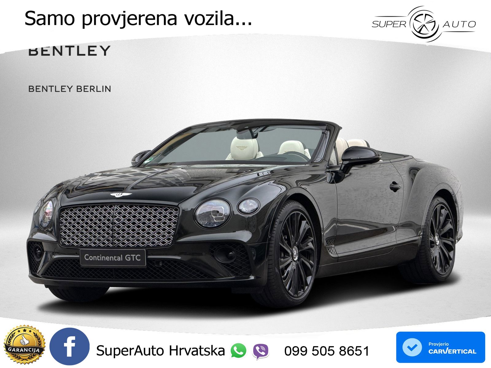 Bentley Continental GTC III 4.0 V8 (550 KS) AWD DCT LED+GR SJED+ACC