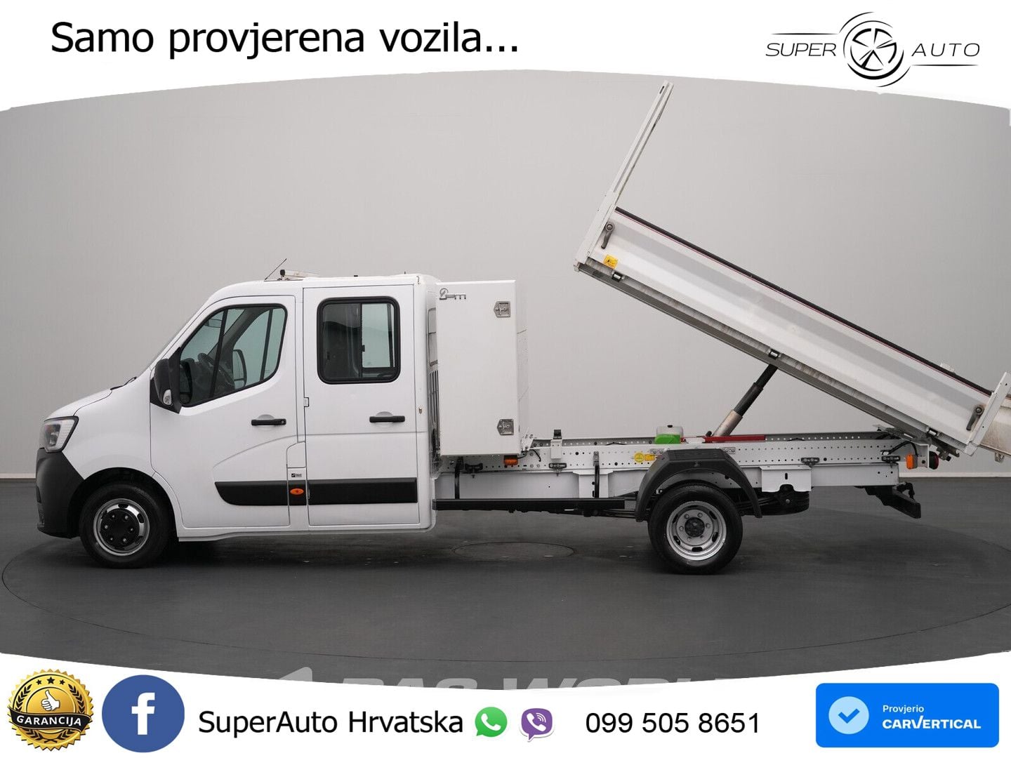 Renault Master 130PK Kipper Dubbele Cabine Dubbellucht A 131 KS