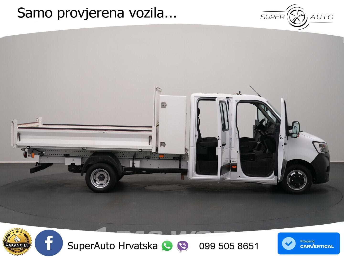 Renault Master 130PK Kipper Dubbele Cabine Dubbellucht A 131 KS