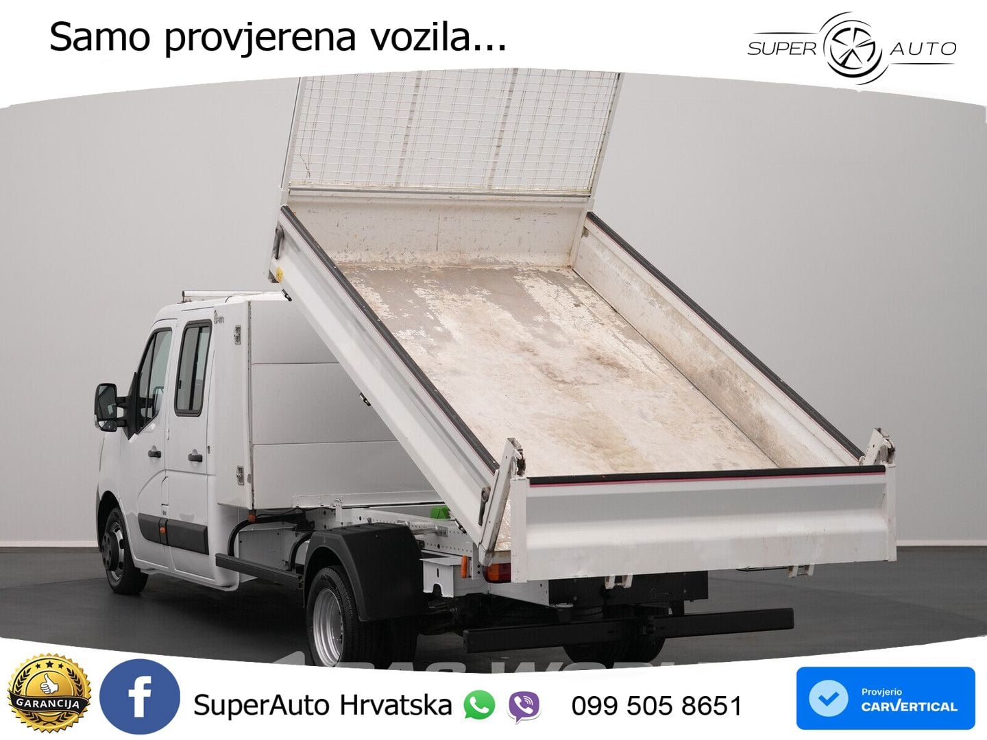 Renault Master 130PK Kipper Dubbele Cabine Dubbellucht A 131 KS