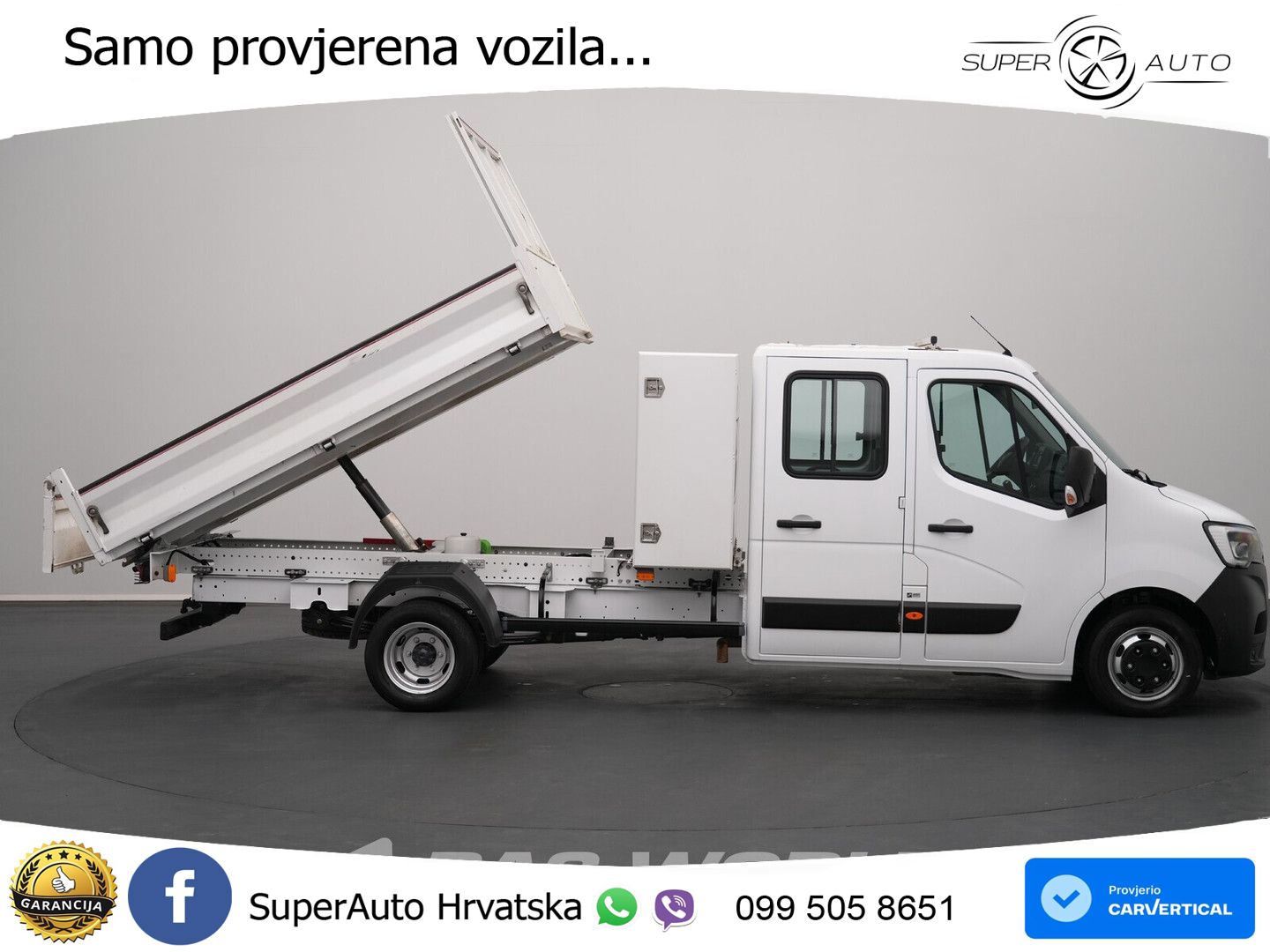 Renault Master 130PK Kipper Dubbele Cabine Dubbellucht A 131 KS