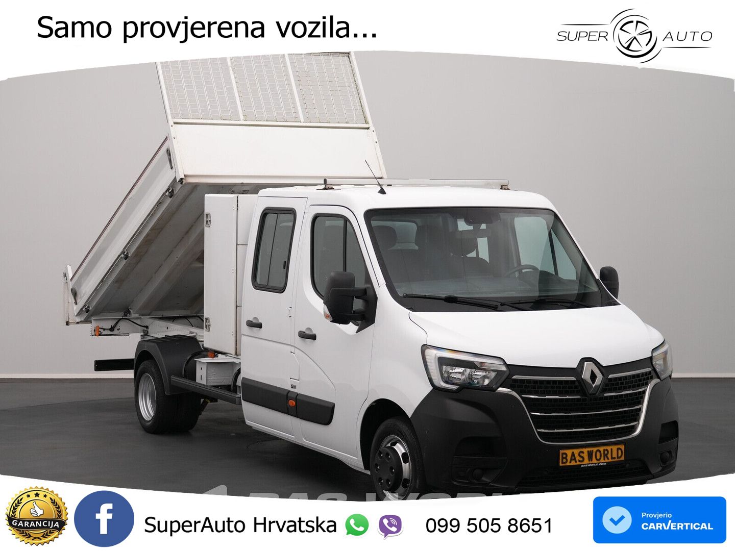 Renault Master 130PK Kipper Dubbele Cabine Dubbellucht A 131 KS