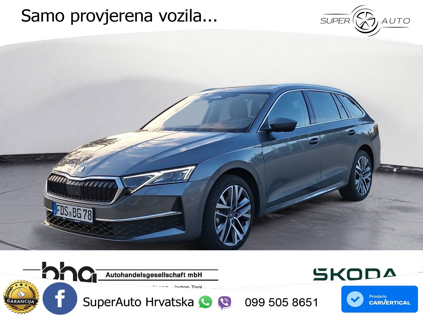 Škoda Octavia Combi 1.5 TSI (150 KS) DSG LED+GR SJED+ACC