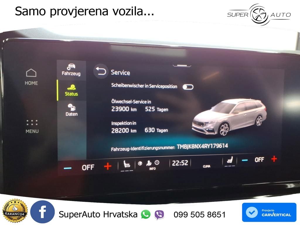 Škoda Octavia Combi RS 2.0 TDI (200 KS) DSG LED+GR SJED+ACC