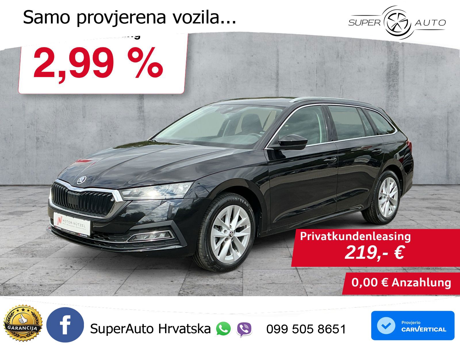 Škoda Octavia Combi 2.0 TDI (150 KS) DSG LED+GR SJED+ACC