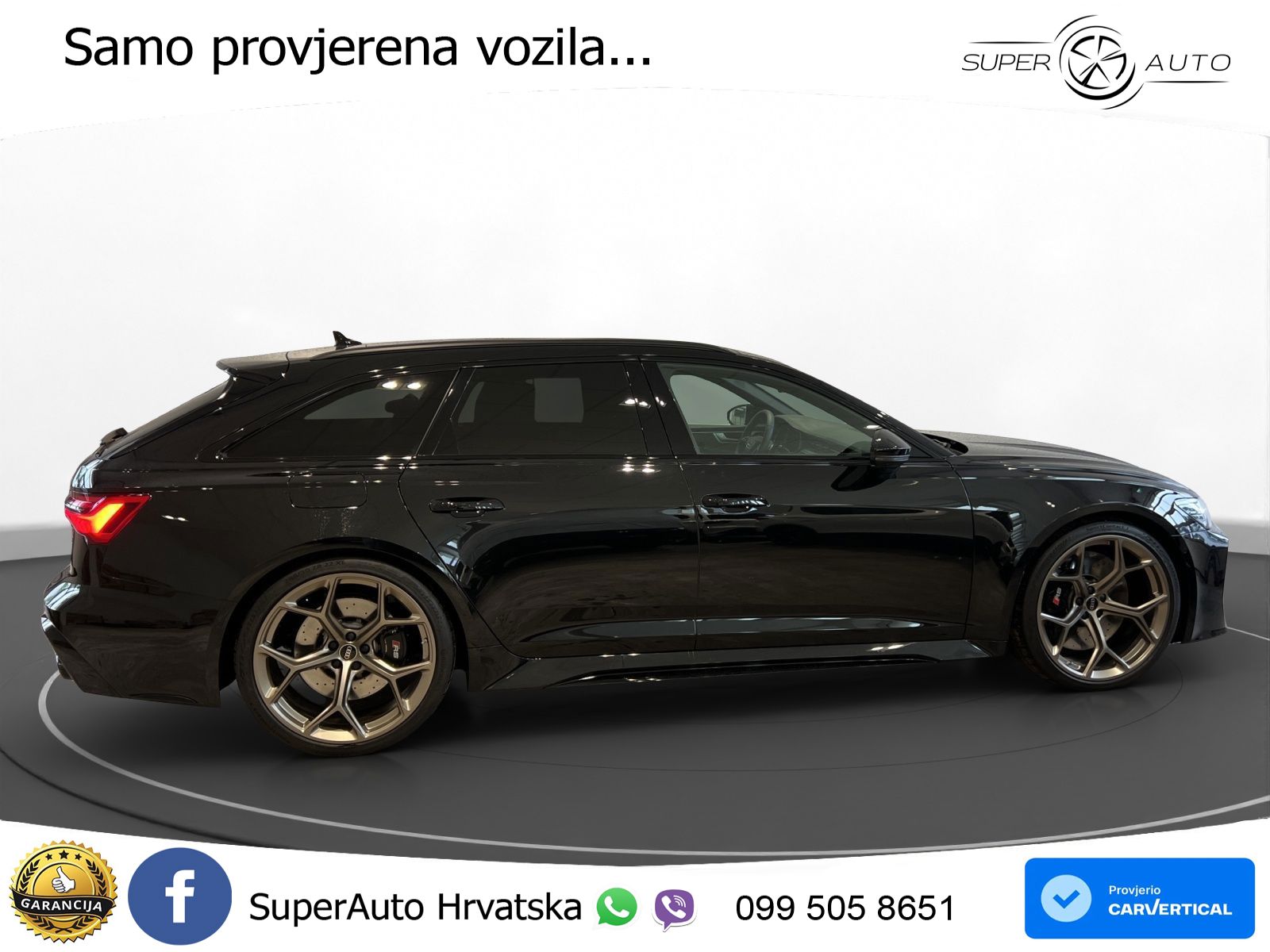 Audi RS6 Avant 4.0 TFSI V8 performance (630 KS)  quattro tiptronic Kuka ZRAČNI+ACC+GR SJED+KAM+PANO
