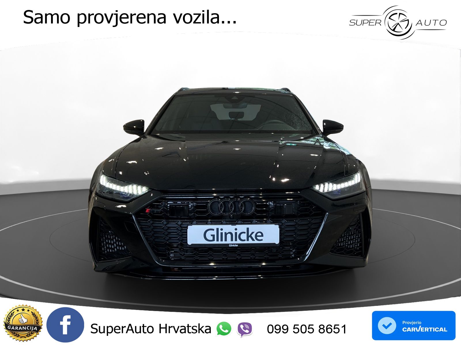 Audi RS6 Avant 4.0 TFSI V8 performance (630 KS)  quattro tiptronic Kuka ZRAČNI+ACC+GR SJED+KAM+PANO