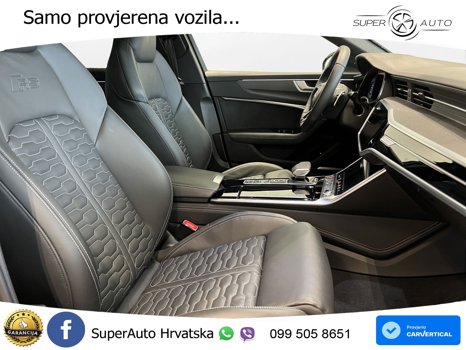 Audi RS6 Avant 4.0 TFSI V8 performance (630 KS)  quattro tiptronic Kuka ZRAČNI+ACC+GR SJED+KAM+PANO
