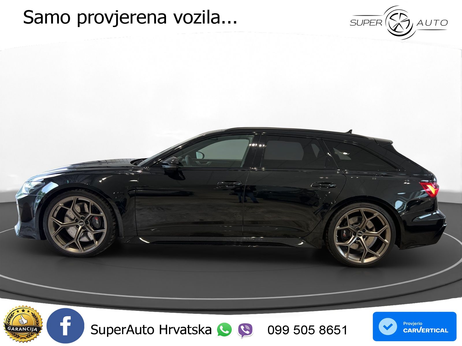 Audi RS6 Avant 4.0 TFSI V8 performance (630 KS)  quattro tiptronic Kuka ZRAČNI+ACC+GR SJED+KAM+PANO