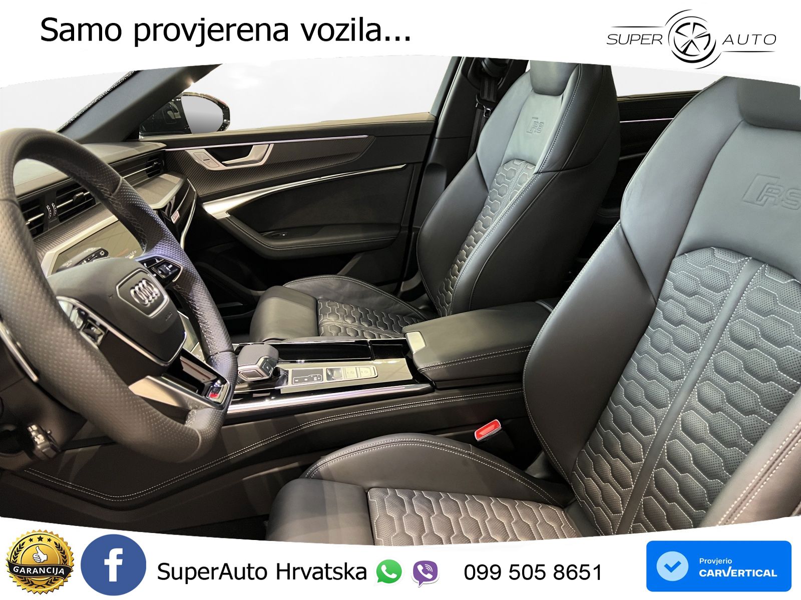 Audi RS6 Avant 4.0 TFSI V8 performance (630 KS)  quattro tiptronic Kuka ZRAČNI+ACC+GR SJED+KAM+PANO
